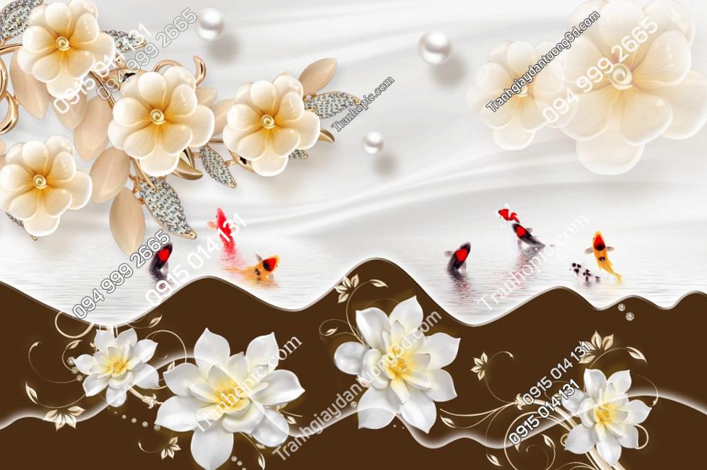 Tranh cửu ngư dán tường spa dưỡng sinh 2732024 (36)