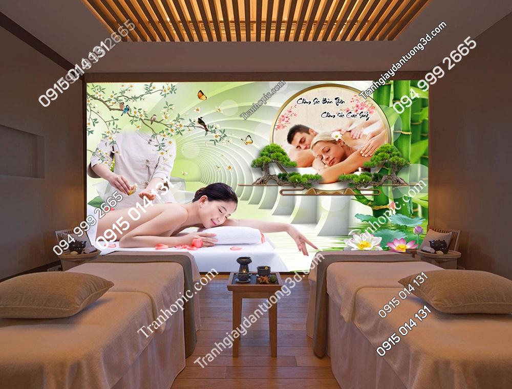 Tranh dán tường 3D chiều sâu dưỡng sinh spa 2732024 (14)