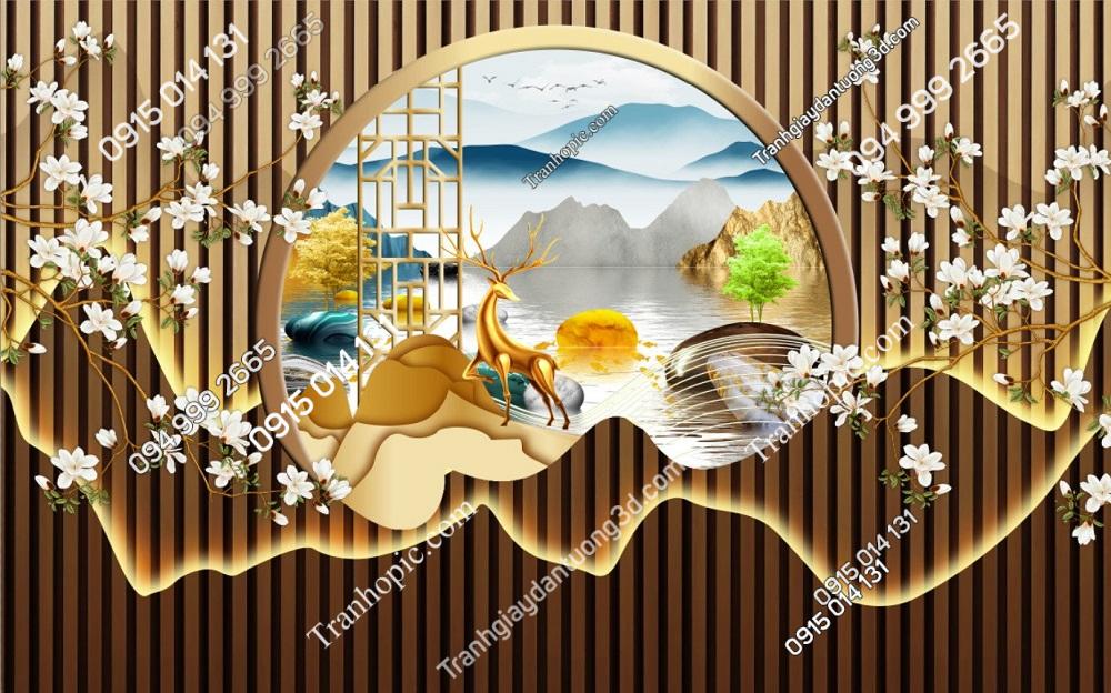 Tranh dán tường chung cư khách sạn nhà nghi mới 3152024