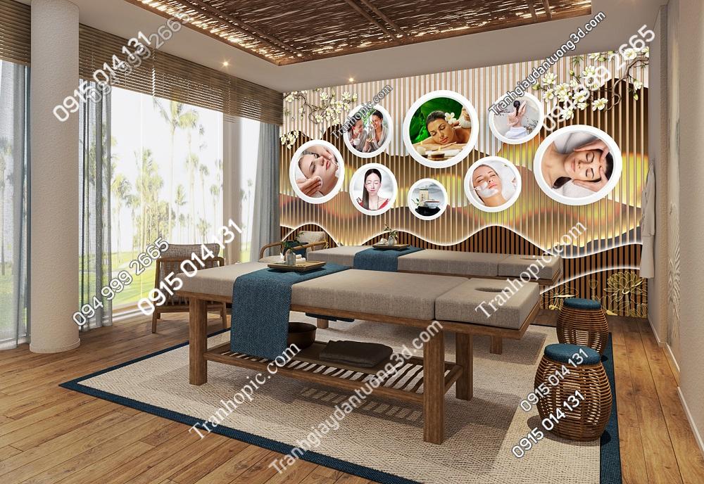 Tranh lam sóng dưỡng sinh spa dán tường 2732024 (6)