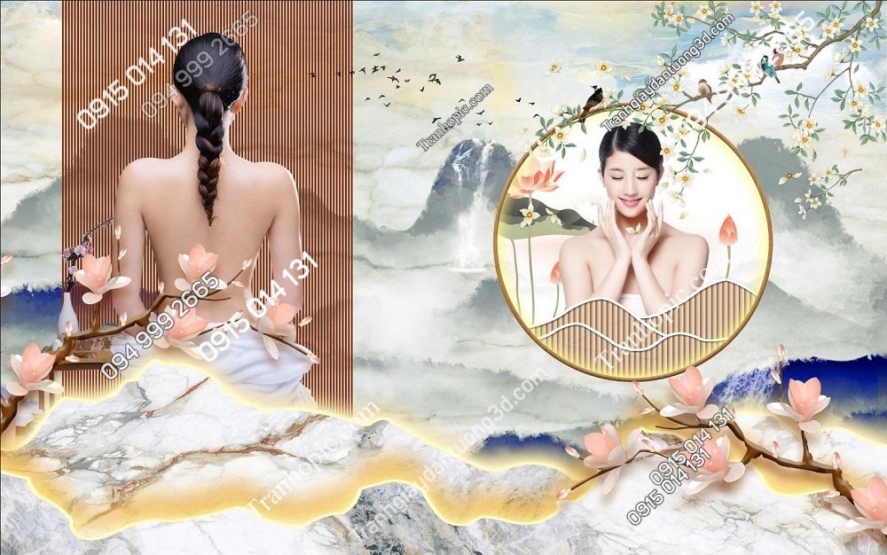 Tranh spa đông y dưỡng sinh dán tường 2732024 (29)
