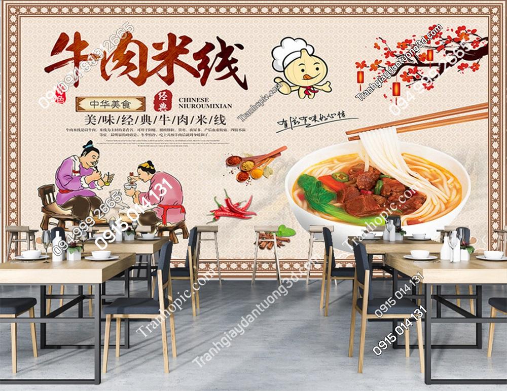 Tranh dán tường quán phở bò PK_2137230