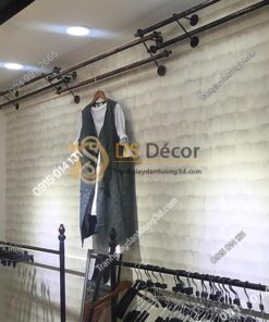 Giấy dán tường giả lông vũ trang trí shop quần áo 3D011