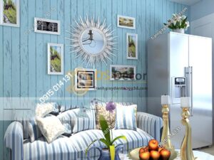 Giấy dán tường phòng khách cao cấp
