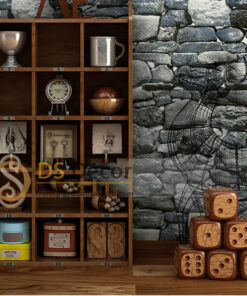 Giay-dan-tuong-gia-da-reu-mau-xam-den