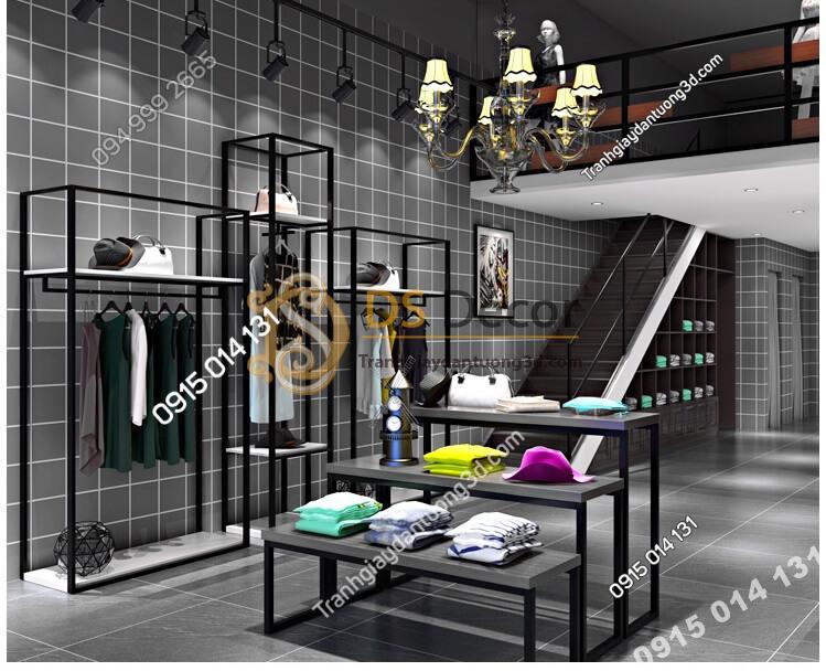 Giấy-dán-tường-caro-ô-vuông-trắng-3D088-màu xám