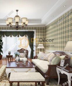 Giấy-dán-tường-sọc-caro-cổ-điển-3d083-dan phong khach