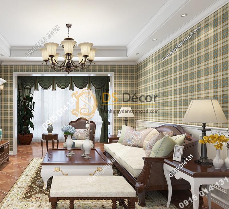 Giấy-dán-tường-sọc-caro-cổ-điển-3d083-dan phong khach
