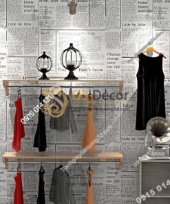 Giấy-dán-tường-giả-báo-giấy-trắng-đen-3d102-02