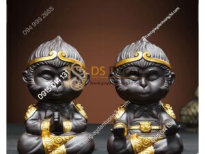 Tượng-gốm-trang-trí-đại-thánh-ngồi-thiền-DTT01