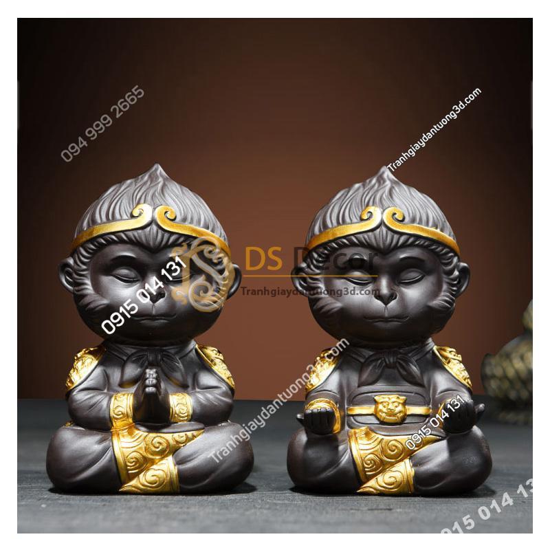 Tượng-gốm-trang-trí-đại-thánh-ngồi-thiền-DTT01