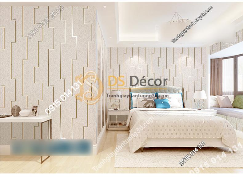 Giấy dán tường họa tiết vi mạch điện tử màu be