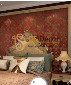 Giấy dán tường họa tiết tân cổ điển 3D148 - màu F