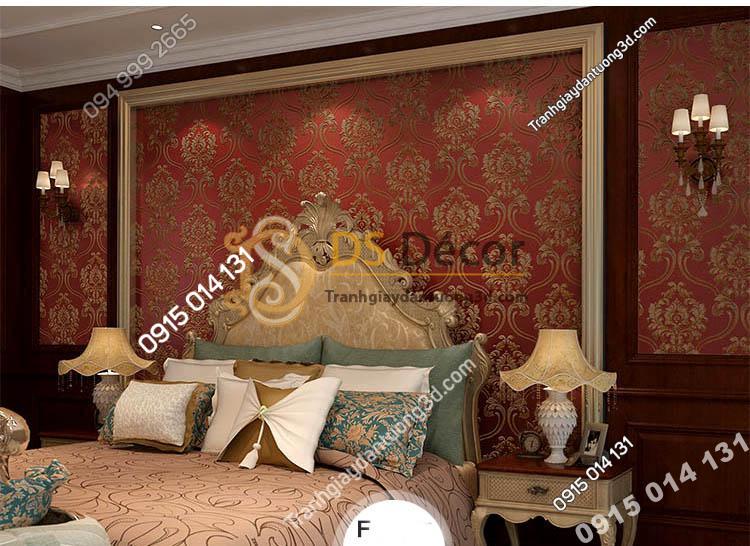 Giấy dán tường họa tiết tân cổ điển 3D148 - màu F