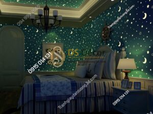 Giấy dán tường dạ quang phát sáng 3D170