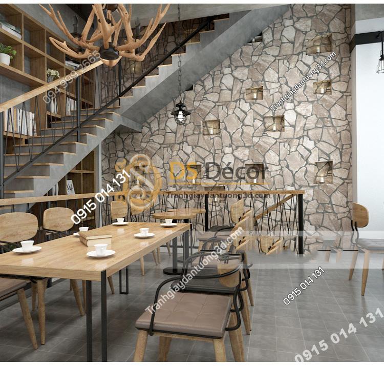 Giay-dan-tuong-gia-da-Pattern-cho-quan-cafe-tra-sua-mau-kaki-sang