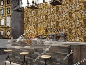 Giay-dan-tuong-gia-da-Pattern-cho-quan-cafe-tra-sua-mau-vang