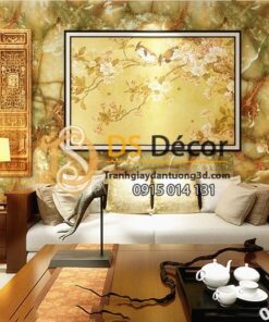 Giấy dán tường giả đá tự nhiên 3D177 trang trí phòng khách