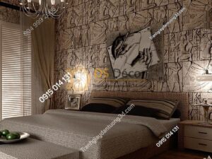 Giấy dán tường họa tiết Pharaoh Ai Cập 3D175 phòng ngủ