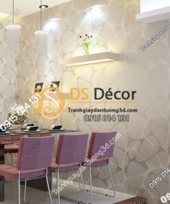 Giấy dán tường họa tiết mạng nhện 3D141 dán phòng ăn