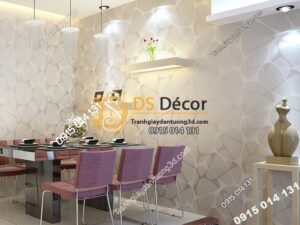 Giấy dán tường họa tiết mạng nhện 3D141 dán phòng ăn