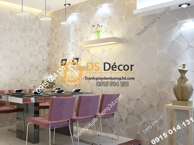 Giấy dán tường họa tiết mạng nhện 3D141 dán phòng ăn