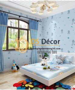 Giay-dan-tuong-hoa-tiet-robot-3D142--ma-002-mau-xanh