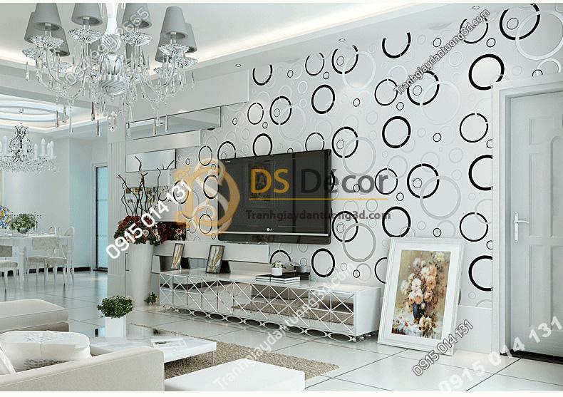 Giay-dan-tuong-hoa-tiet-vong-tron-3d-dap-noi-don-gian-3d124-mau-den-va-trang