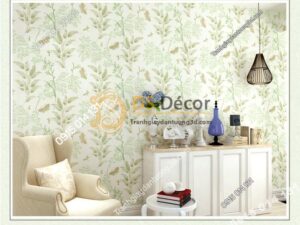 Giấy dán tường hoa nhỏ và bướm 3d173