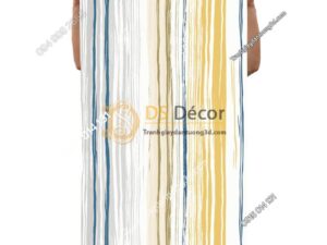Giấy dán tường kiểu màu chữ trôi 3D183 -01