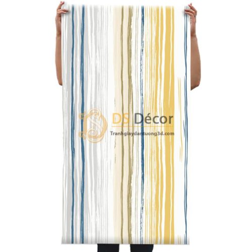 Giấy dán tường kiểu màu chữ trôi 3D183 -01