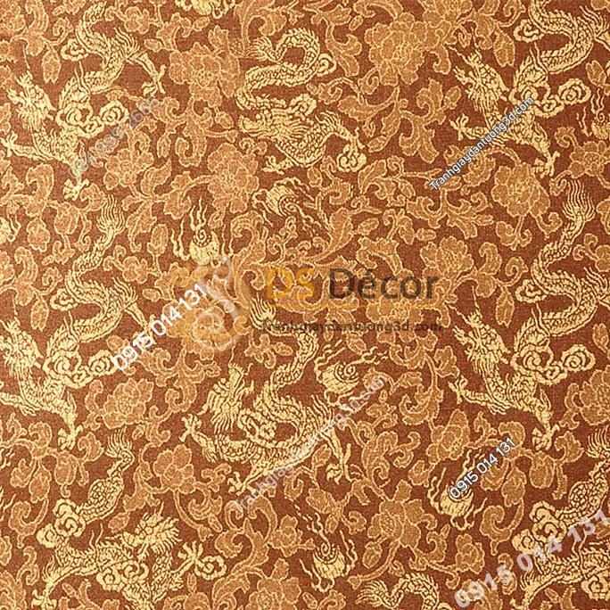 Giấy dán tường phòng thờ họa tiết rồng 3D177