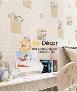 Giay-dan-tuong-phong-tre-em-hoa-tiet-cho-Snoopy-mau-be--3d132