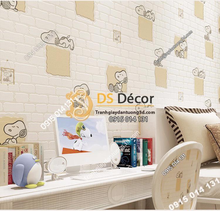 Giay-dan-tuong-phong-tre-em-hoa-tiet-cho-Snoopy-mau-be--3d132