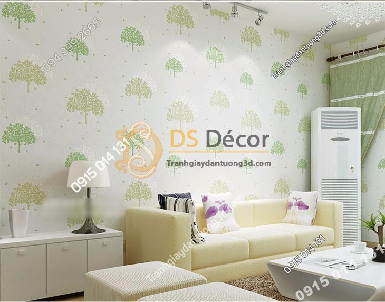 Giay-dan-tuong-tan-cay-hinh-o-3D139-mau-xanh