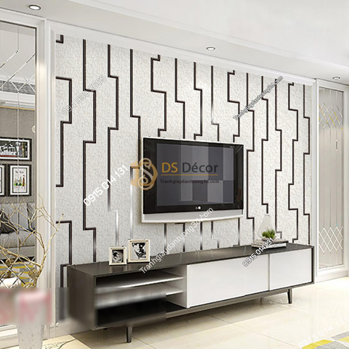 Giấy dán tường họa tiết vi mạch điện tử màu trắng