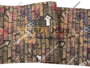 Bề mặt giấy dán tường kiểu Graffiti hip hop 3d168-501
