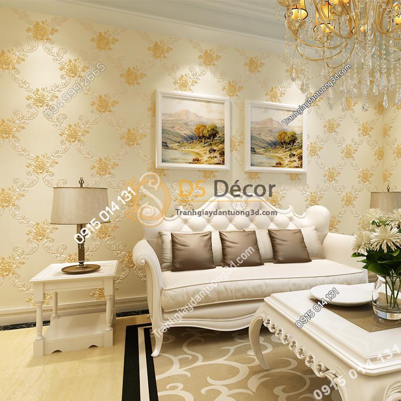 Giấy dán tường phòng khác countryside 3D149 màu be