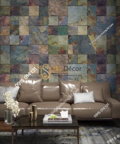 Giấy dán tường Hàn Quốc NATURAL giả đá 87001-3 dán phòng khách