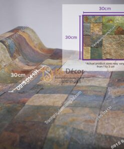 Giấy dán tường Hàn Quốc NATURAL giả đá 87001-3 size họa tiết