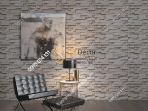 Giấy dán tường Hàn Quốc NATURAL giả đá 87001-2 dán phòng khách