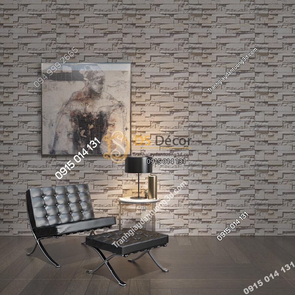 Giấy dán tường Hàn Quốc NATURAL giả đá 87001-2 dán phòng khách