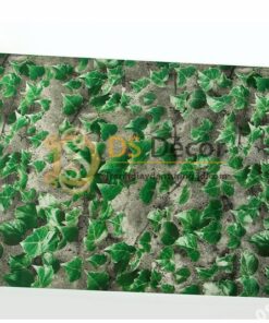 Bề mặt giấy dán tường 3D giả lá cây retro cho nhà hàng quán ăn nhanh 3D206-113