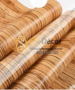 Bề mặt giấy dán tường vân gỗ 3D190 màu đậm