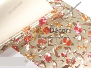 Bề mặt Giấy dán từng hoa ánh kim cho tiệm váy cưới 3D203 màu trắng 151
