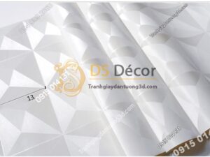 Bề mặt Giấy dán tường dán trần 3D200 màu trắng
