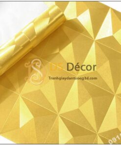 Bề mặt Giấy dán tường dán trần 3D200 màu vàng