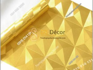 Bề mặt Giấy dán tường dán trần 3D200 màu vàng