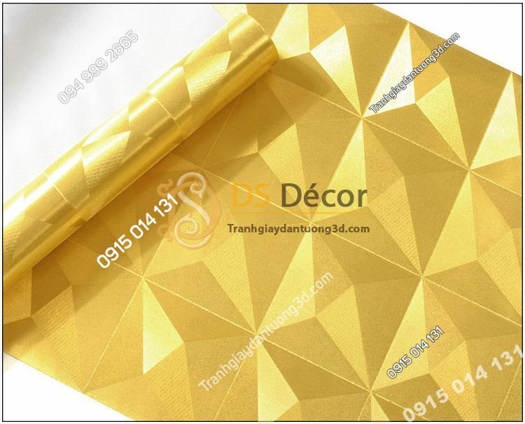 Bề mặt Giấy dán tường dán trần 3D200 màu vàng