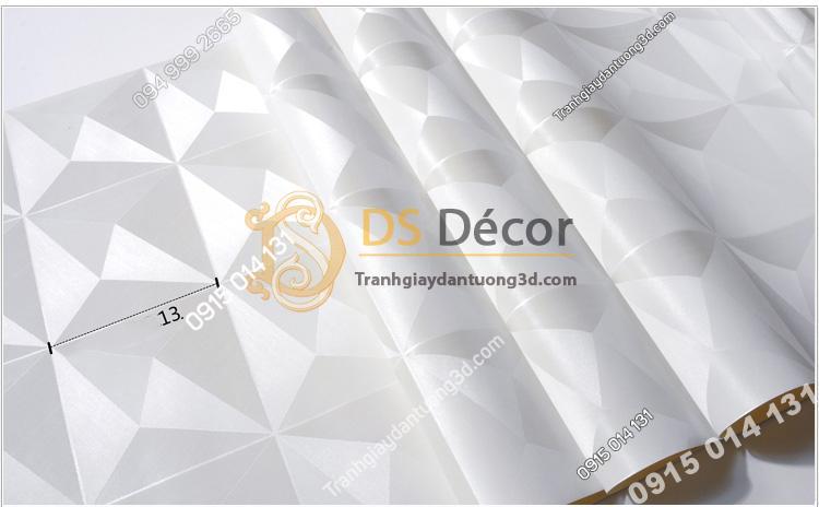 Bề mặt Giấy dán tường dán trần 3D200 màu trắng